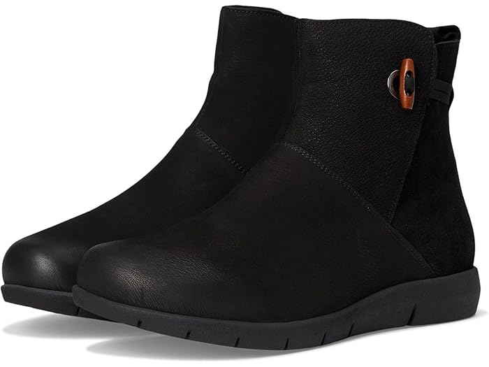 (取寄) ソフトウォーカー レディース アデレード SoftWalk women Adelaide Black Nubuck