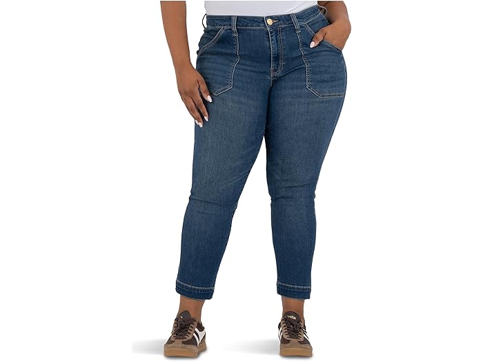 (取寄) カット フロム ザ クロス レディース プラス リース ハイ ライズ ストレート レッグ ポーク チ..