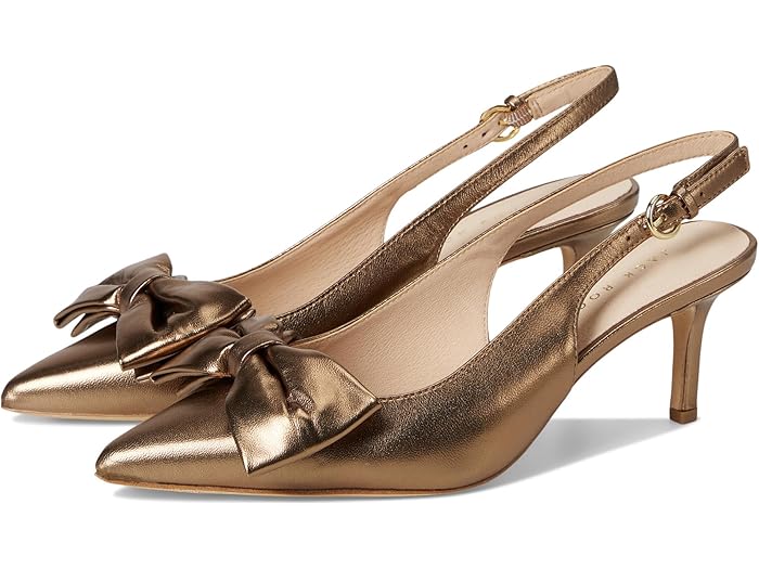 (取寄) ジャック ロジャース レディース ボウ スリング - メタリック ナッパ Jack Rogers women Maclean Bow Sling - Metallic Nappa Bronze