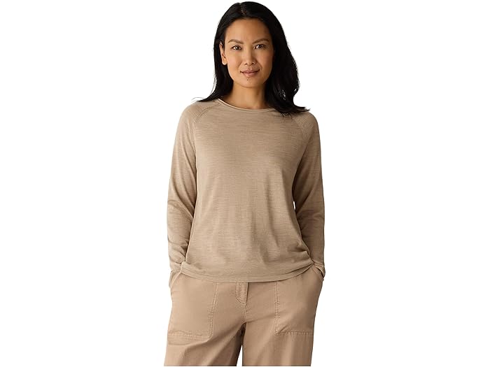 (取寄) アイリーン フィッシャー レディース スーパー ファイン メリノ クルー ネック セーター Eileen Fisher women Super Fine Merin..