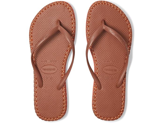 (取寄) ハワイアナス レディース スリム フラットフォーム ループ サンダル Havaianas women Slim Flatform Loop Sandals Rust