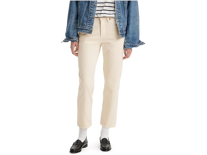(取寄) リーバイス プレミアム レディース プレミアム 501 クロップ Levi's Premium women Premium 501 Crop Ecru Booper No Damage