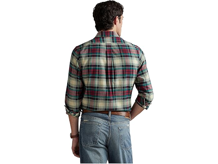 (取寄) ラルフローレン メンズ クラシック フィット プレイド パフォーマンス シャツ Polo Ralph Lauren men Classic Fit Plaid Performance Shirt 6988 Cream/Red Multicolor