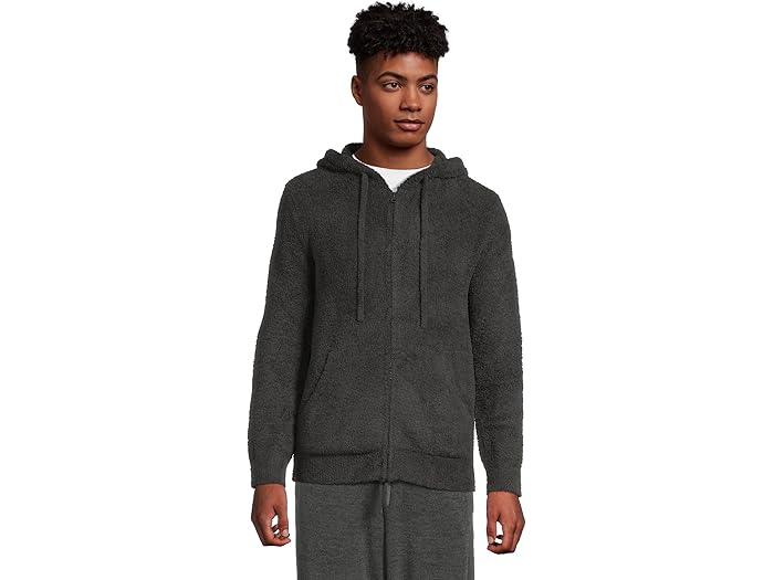 (取寄) ベアフットドリームス コージーシック スカル アンド ボーンズ ジップ-アップ ブーディ Barefoot Dreams Cozychic Skull & Bones Zip-up Hoodie Carbon