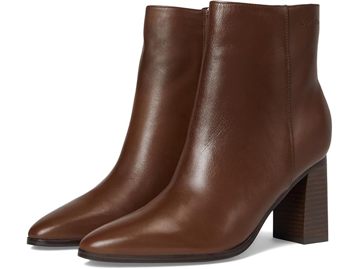 (取寄) カルバンクライン レディース Calvin Klein women Dezzi Dark Brown Leather