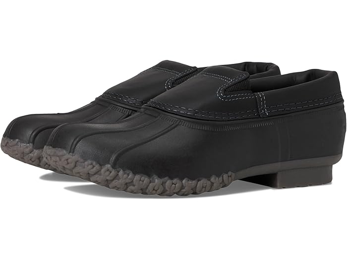 (取寄) エルエルビーン レディース ラバー モック スリップ オン L.L.Bean women Rubber Moc Slip On Black/Warm Gray Opaque(4)