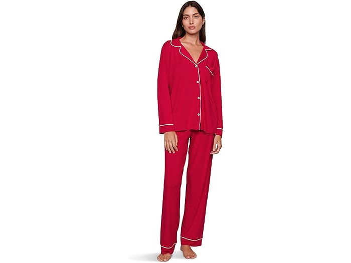 (���) ���С������� ��ǥ����� ������ - Pj ���å� Eberjey women Gisele - PJ Set Holly Red/Ivory