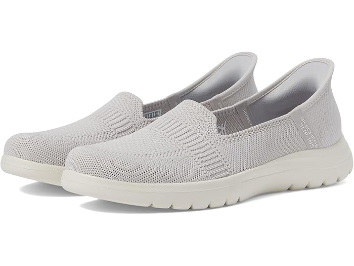 (取寄) スケッチャーズ レディース オン-ザ-ゴー フレックス - カメリア ハンズ フリー スリップインズ SKECHERS women On-The-Go Flex - Camellia Hands Free Slip-Ins Light Gray