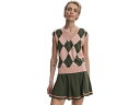 (取寄) バーリー レディース アーガイル ベスト Varley women Avika Argyle Vest Dusty Pink/Deep Ivy