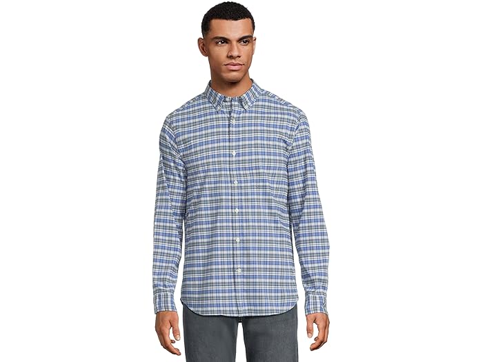 (取寄) ヴィンヤードヴァインズ メンズ ファラウェイ プレイド パフォーマンス コットン シャツ Vineyard Vines men Faraway Plaid Per..