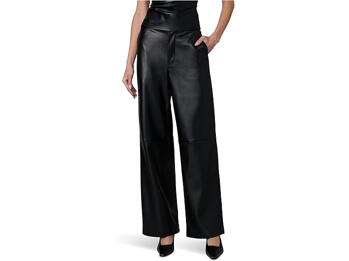 (取寄) ジョーズジーンズ レディース ザ ビーガン レザー トラウザーズ Joe's Jeans women The Vegan Leather Trousers Black