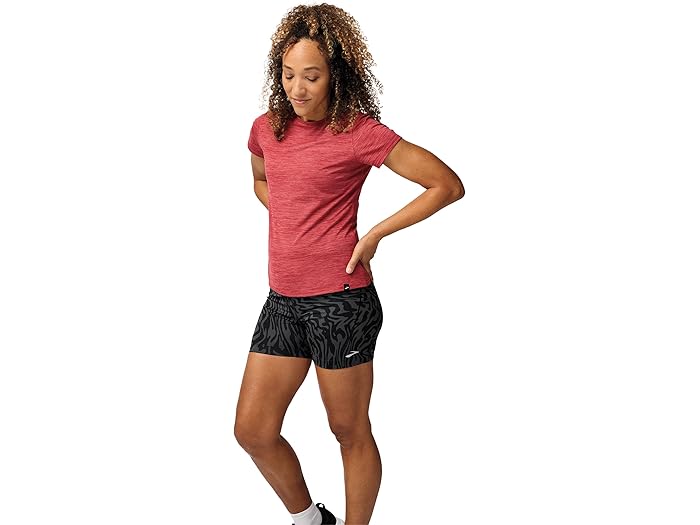 (取寄) ブルックス レディース ラグゼ ショート スリーブ Brooks women Luxe Short Sleeve Heather Ear..