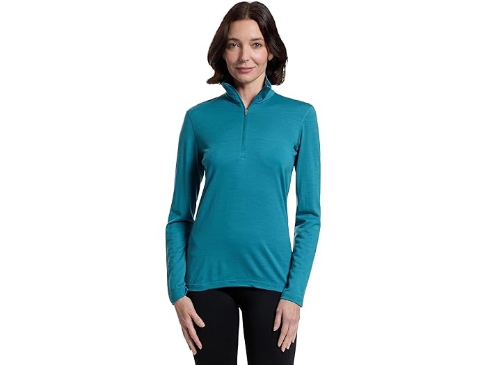 (取寄) アイスブレイカー レディース メリノ 200 オアシス ロング スリーブ ハーフ ジップ Icebreaker women Merino 200 Oasis Long Sleeve Half Zip Topaz