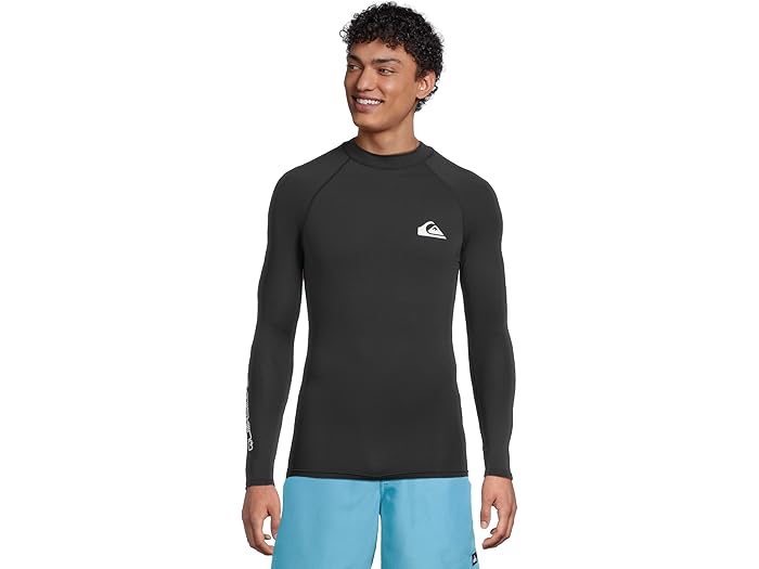 (取寄) クイックシルバー メンズ エブリデイ UPF50 ロング スリーブ サーフ ティー Quiksilver men Everyday Upf50 Long Sleeve Surf Tee Black