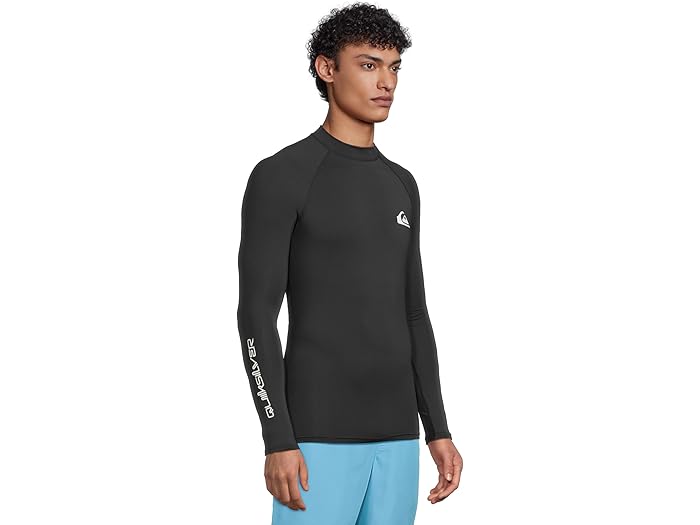 (取寄) クイックシルバー メンズ エブリデイ UPF50 ロング スリーブ サーフ ティー Quiksilver men Everyday Upf50 Long Sleeve Surf Tee Black