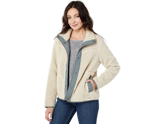(取寄) エルエルビーン レディース ビーンズ シェルパ フリース ジャケット L.L.Bean women Bean's Sherpa Fleece Jacket Soapstone