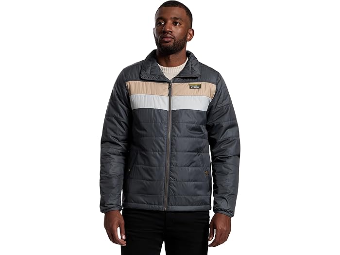 (取寄) エルエルビーン メンズ マウンテン クラシック パファー ジャケット カラーブロック L.L.Bean men Mountain Classic Puffer Jacket Color-Block Iron/Putty