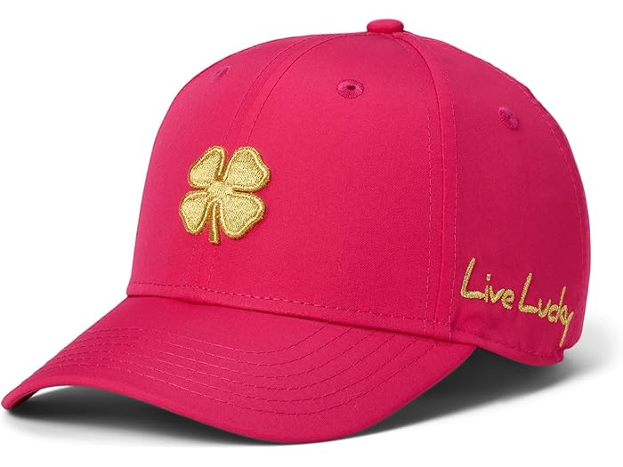 (取寄) ブラッククローバー レディース ハリウッド 26 アジャスタブル ハット Black Clover women Hollywood 26 Adjustable Hat Fuchsia Hat/3d Gold Metallic Clover