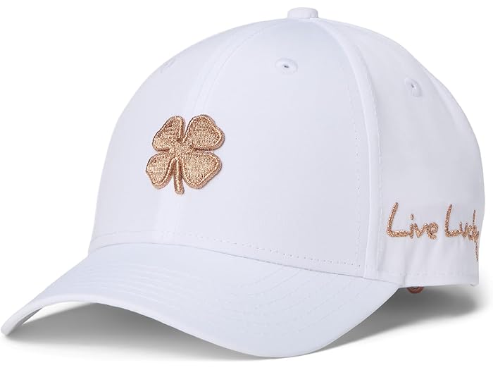 (取寄) ブラッククローバー レディース ハリウッド 1 アジャスタブル ハット Black Clover women Hollywood 1 Adjustable Hat White Hat/3d Metallic Rose Gold Clover