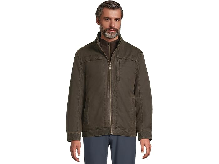 (取寄) ジョンストン&マーフィー メンズ アンティーク コットン ジャケット Johnston & Murphy men Antique Cotton Jacket Brown 2