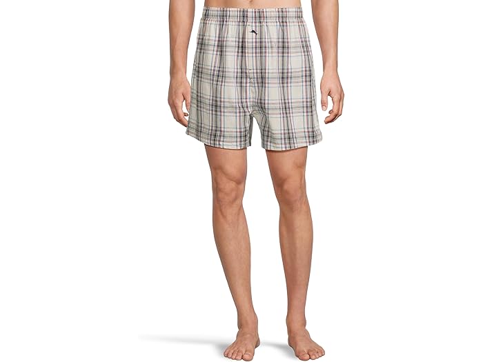 (取寄) トミーバハマ メンズ ウーブン ボクサー Tommy Bahama men Woven Boxer Cream Plaid