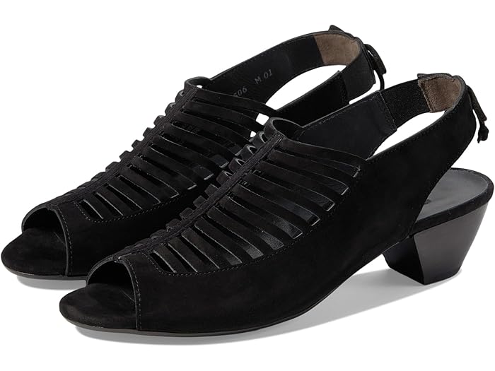 (取寄) ポールグリーン レディース タリア ヒール Paul Green women Talia Heel Black Suede