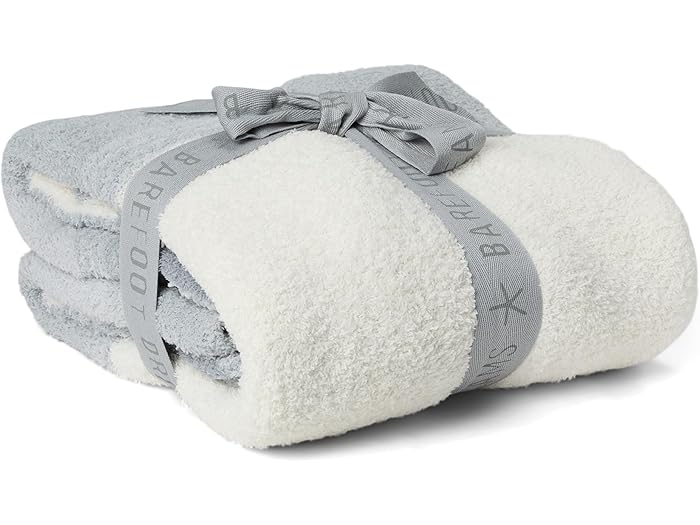 (取寄) ベアフットドリームス キッズ コージシック コスタ ブロック ストローラー ブランケット Barefoot Dreams Kids CozyChic Costa Block Stroller Blanket Moonwater Multi