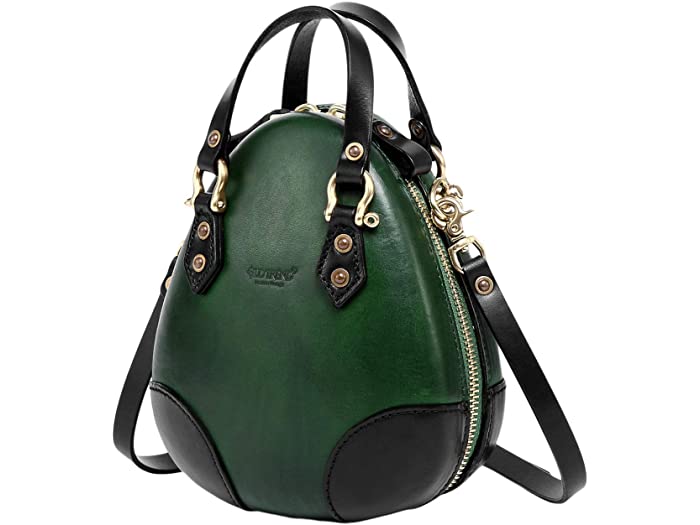 (取寄) オールドトレンド レディース ジェニュイン レザー フェアリー ランタン サッチェル Old Trend women Genuine Leather Fairy Lantern Satchel Green