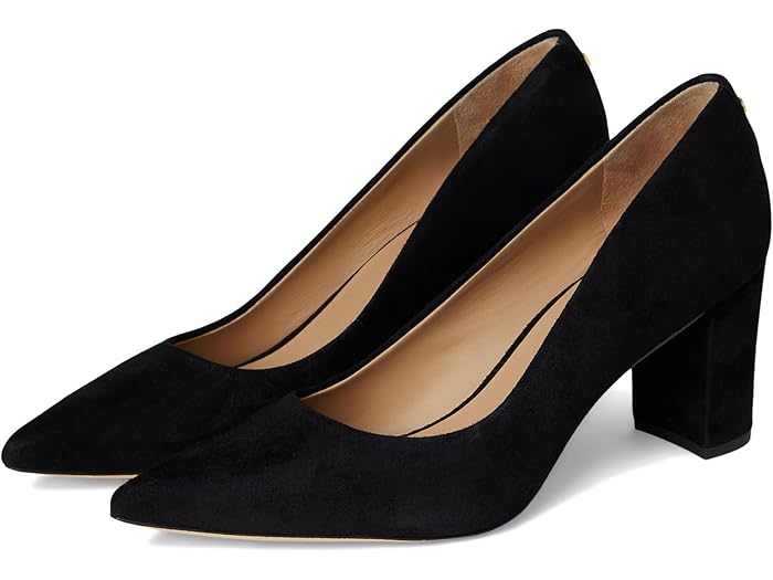 (取寄) ローレン ラルフローレン レディース ラネット スエード パンプス Lauren Ralph Lauren women Lanette Suede Block-Heel Pumps Black
