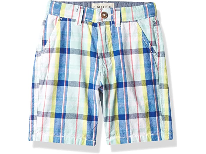 (取寄) ノーティカ ボーイズ ボーイズ フラッツ フロント プレイド ショーツ Nautica boys Boys Flat Front Plaid Shorts Blue Tiny Plaid