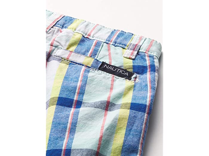(取寄) ノーティカ ボーイズ ボーイズ フラッツ フロント プレイド ショーツ Nautica boys Boys Flat Front Plaid Shorts Blue Tiny Plaid