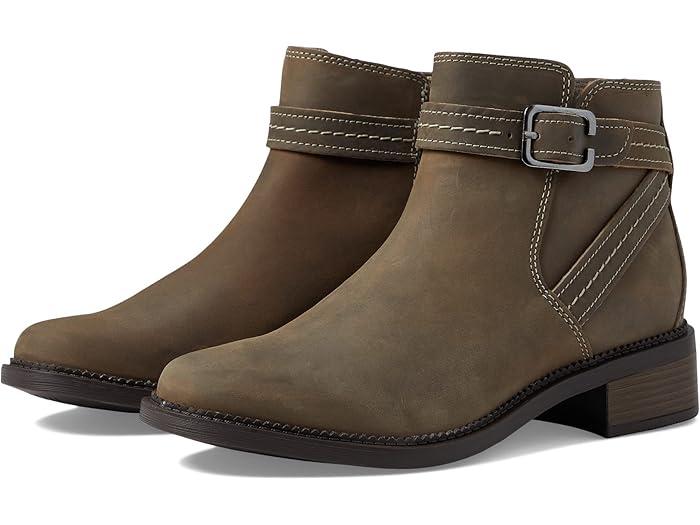(取寄) クラークス レディース メイ ストラップ Clarks women Maye Strap Dark Taupe Leather