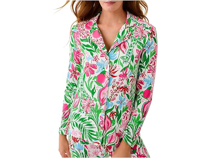 (���) ��꡼ �ԥ��åĥ��� ��ǥ����� Pj �˥å� ���� ���꡼�� �ܥ��󥢥å� �ȥå� Lilly Pulitzer women PJ Knit L...