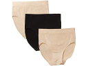 (取寄) ワコール レディース B-Smooth ブリーフ パック Wacoal women B-Smooth Brief Pack Sand/Sand/Black(4)