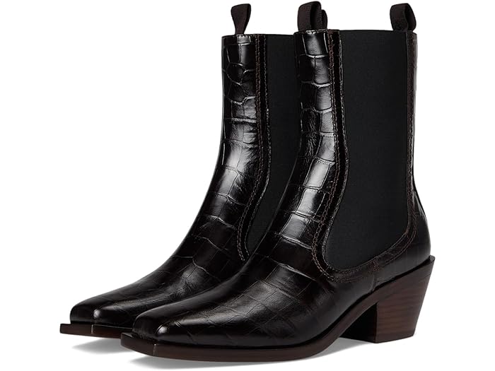 (取寄) ロフラー ランドール レディース ナット ミッドヒール ウェスタン アンクル ブーツ Loeffler Randall women Nat Midheel Western Ankle Boot Ebony