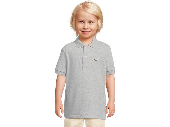 (取寄) ラコステ キッズ ボーイズ ペティ ピケ ポロ (リトル キッド/ビッグ キッド) Lacoste Kids boys Petit Pique Polo (Little Kid/Big Kid) Argent Chine Heather