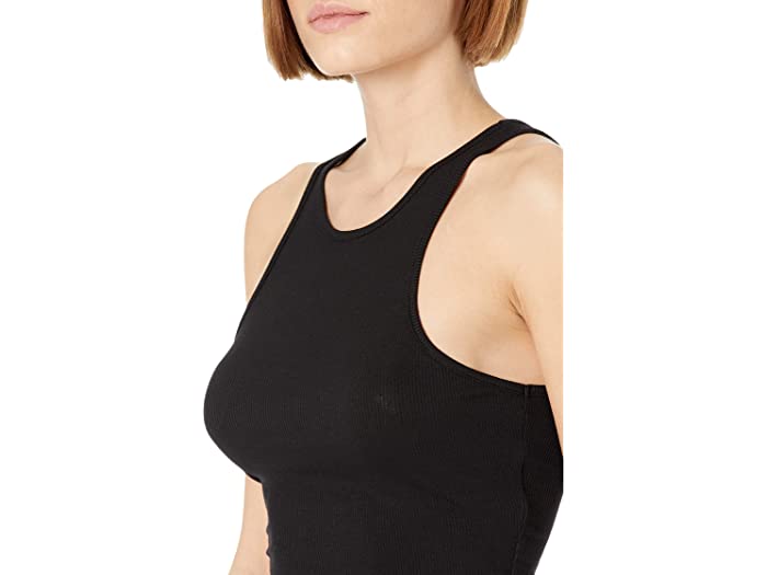 (取寄) フリーピープル レディース ハイ ネック リブド クロップ Free People women High Neck Ribbed Crop Black