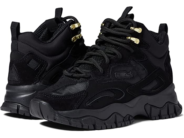 (取寄) フィラ キッズ キッズ レイ トレーサー TR 2 ミッド (ビッグ キッズ) Fila Kids kids Ray Tracer TR 2 Mid (Big Kid) Black/Black/Black