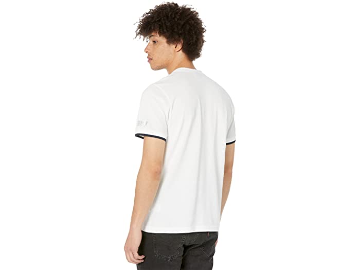 (取寄) コルマー メンズ ショート スリーブ クルー ネック ストレッチ ピケット Tシャツ COLMAR men Short Sleeve Crew Neck Stretch Piquet T-Shirt White/Navy Blue