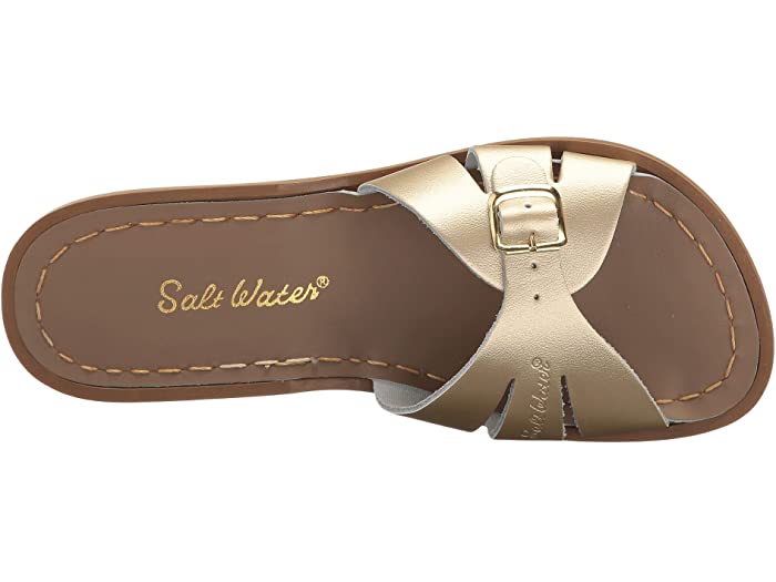 (取寄) ソルト ウォーター サンダル バイ ホイ シューズ ガールズ クラシック スライド (リトル キッズ) Salt Water Sandal by Hoy Shoes girls Salt Water Sandal by Hoy Shoes Classic Slide (Little Kid) Gold 2