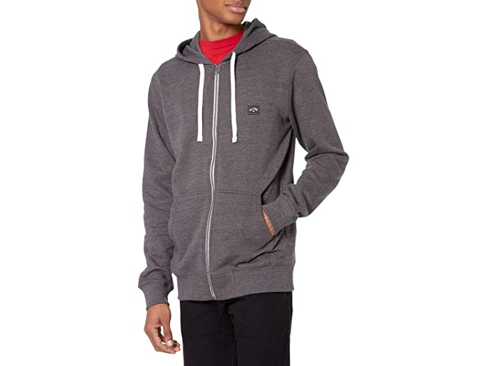 (取寄) ビラボン メンズ メンズ クラシック プレミアム フル ジップ フリース スウェットシャツ フーディ Billabong men Mens Classic Premium Full Zip Fleece Sweatshirt Hoodie Black Texture