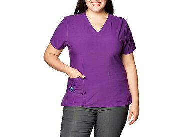 (取寄) カーハート レディース クロス-フレックス ウィメンズ メディア トップ Carhartt women Cross-Flex Womens Media Scrub Top Electric Violet