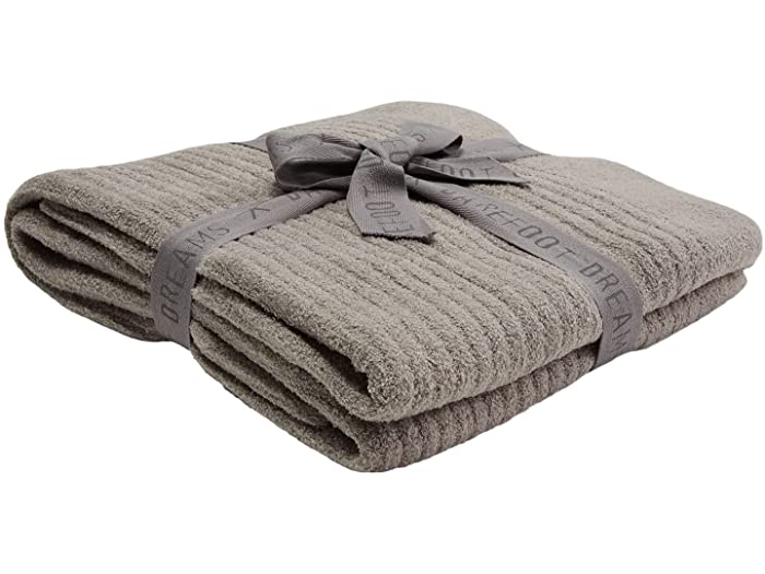 () xAtbgh[X R[W[VbN Cg uh X[ Barefoot Dreams Barefoot Dreams Cozychic Lite Ribbed Throw Pewter