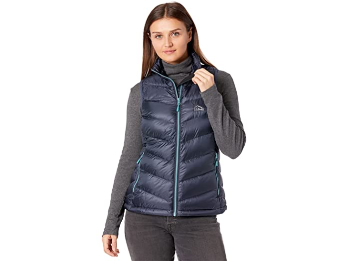 (取寄) エルエルビーン レディース ピティート ウルトラライト 850 ダウン ベスト L.L.Bean women Petite Ultralight 850 Down Vest Carbon Navy