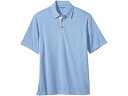 (取寄) ジョンストン&マーフィー メンズ ビンテージ スラブ ポロ Johnston & Murphy men Johnston & Murphy Vintage Slub Polo Light Blue