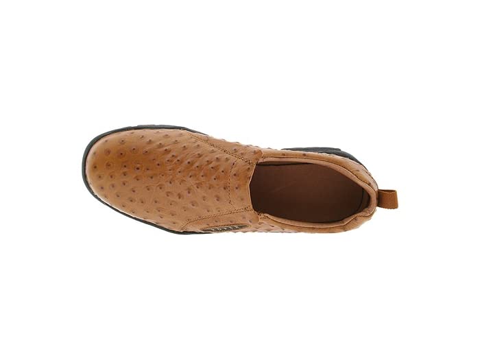 (取寄) ローパー メンズ パフォーマンス スリップ オン Roper men Performance Slip On Cognac Antic Brush Off Faux Ostrich Leather