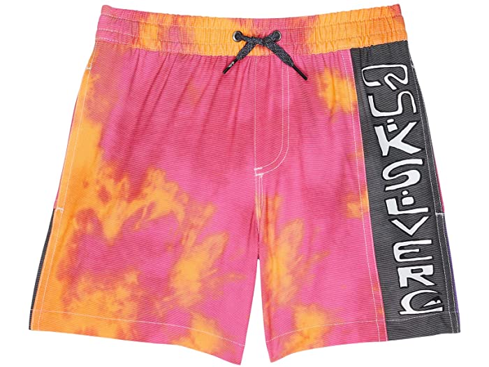 (取寄) クイック シルバー キッズ ボーイズ アシッド ウォッシュ ボレー (ビッグ キッズ) Quiksilver Kids boys Acid Wash Volley (Big Kids) Shocking Pink