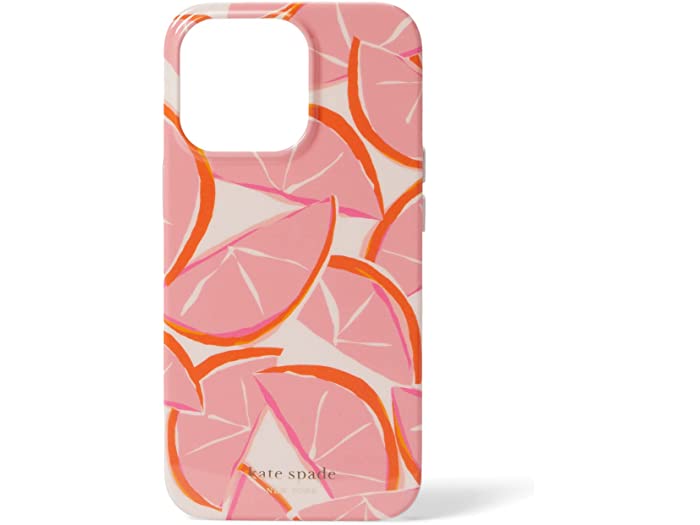 (取寄) ケイトスペード アザー グレープフルーツ プリンテッド TPU フォン ケース 13 Kate Spade New York Other Grapefruit Printed TPU Phone Case 13 Pro Pink Multi