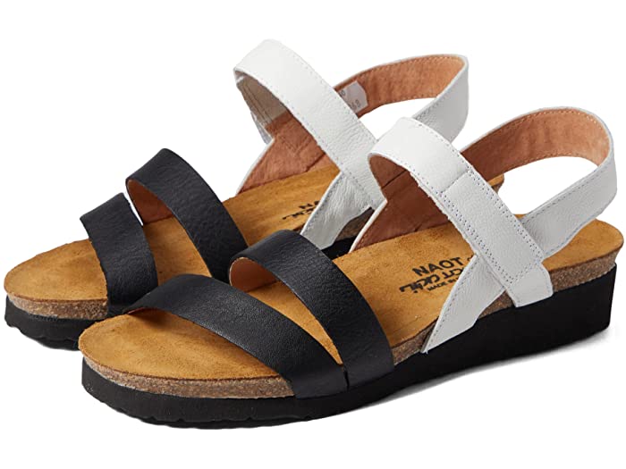 (���) �ʥ��� ��ǥ����� ������ Naot women Kayla Soft White Leather/Soft Black Leather