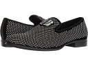 (取寄) ステイシー アダムス メンズ スワッガー スタデッド オーナメント ローファー Stacy Adams men Swagger Studded Ornament Loafer Black/Silver